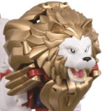 Portrait of T-Spark Lion Convoy in its lion beast mode.